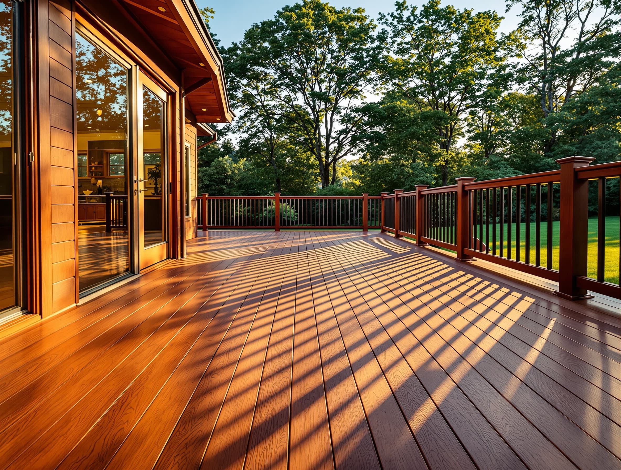 Cumaru Hardwood Deck — Garden City, NY
